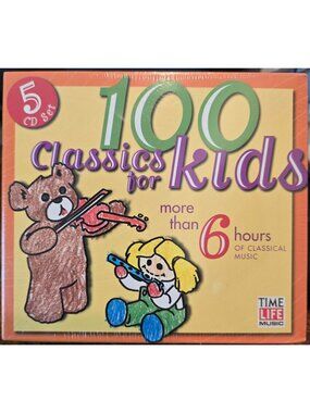 100 Classics For Kids 5-CD Set Time Life Over 6 Hours Of Classical Music 38008cd